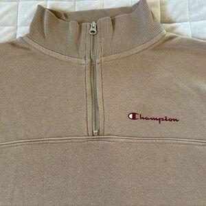 Champion Tan Quarter-Zip Pullover